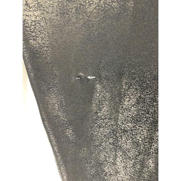 Zella Women's Size M High Waist Activewear Coated Leggings Pull-On Black *FLAW - Picture 4 of 5